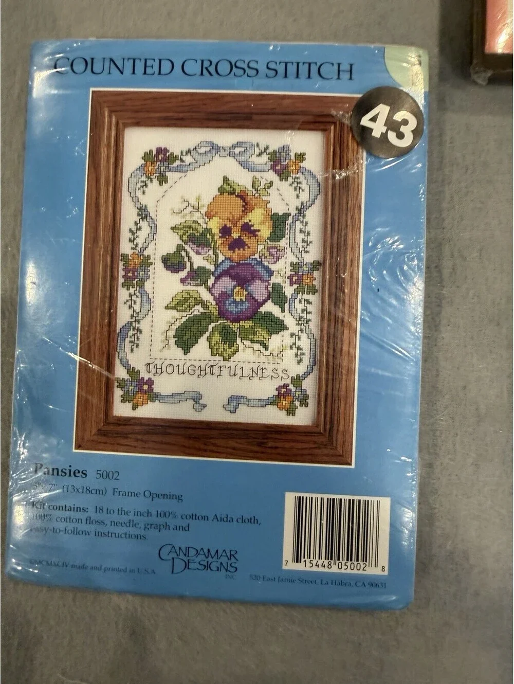 Lot Of 7 Cross Stitch Flower Theme Kits New Sealed